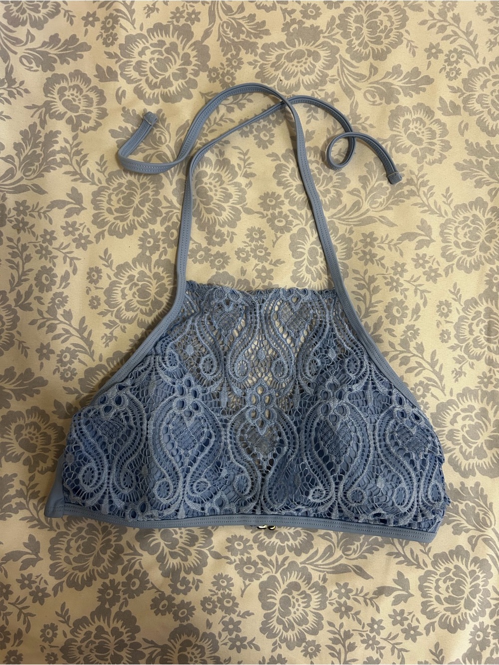 Target Halter Tie Lace Bikini Top